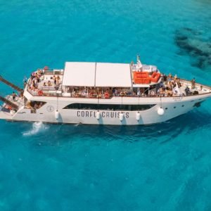 Luxury Boat –  Day Cruise from Corfu to Paxos, Antipaxos & Blue Caves without transfer
