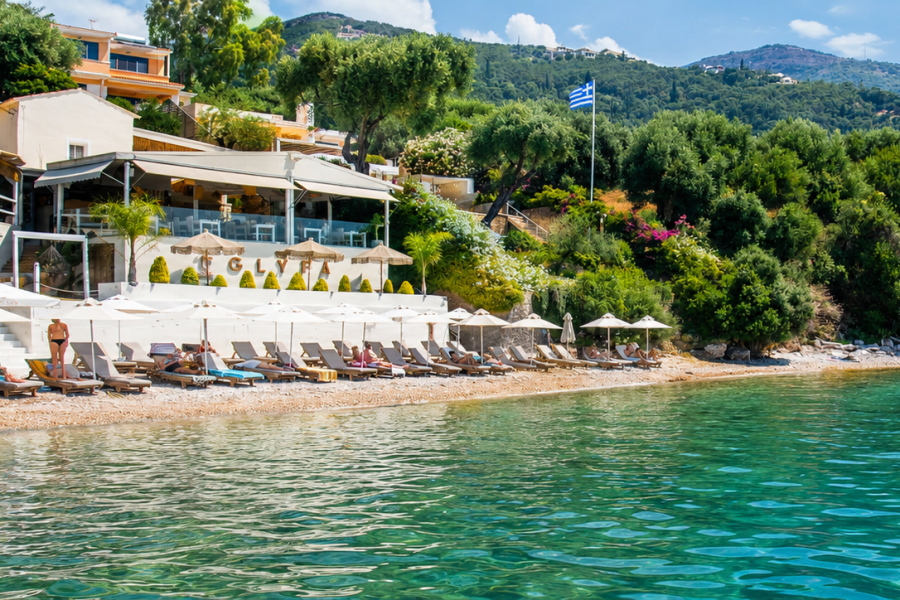Corfu Town to Glyfa or Nissaki Boat Transfer | Optional Return