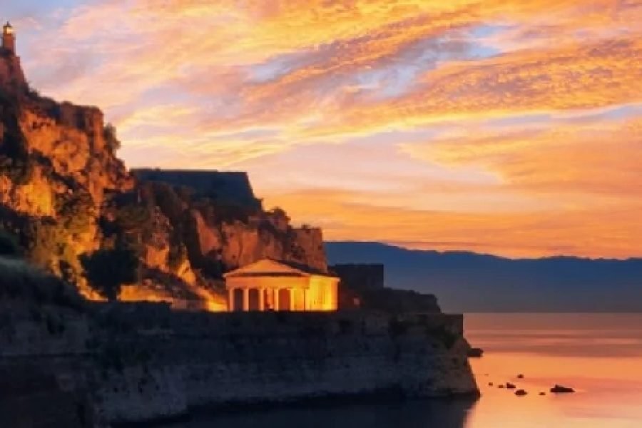 Private 2-Hour Sunset Boat Tour in Corfu – Vido and Old Fortress